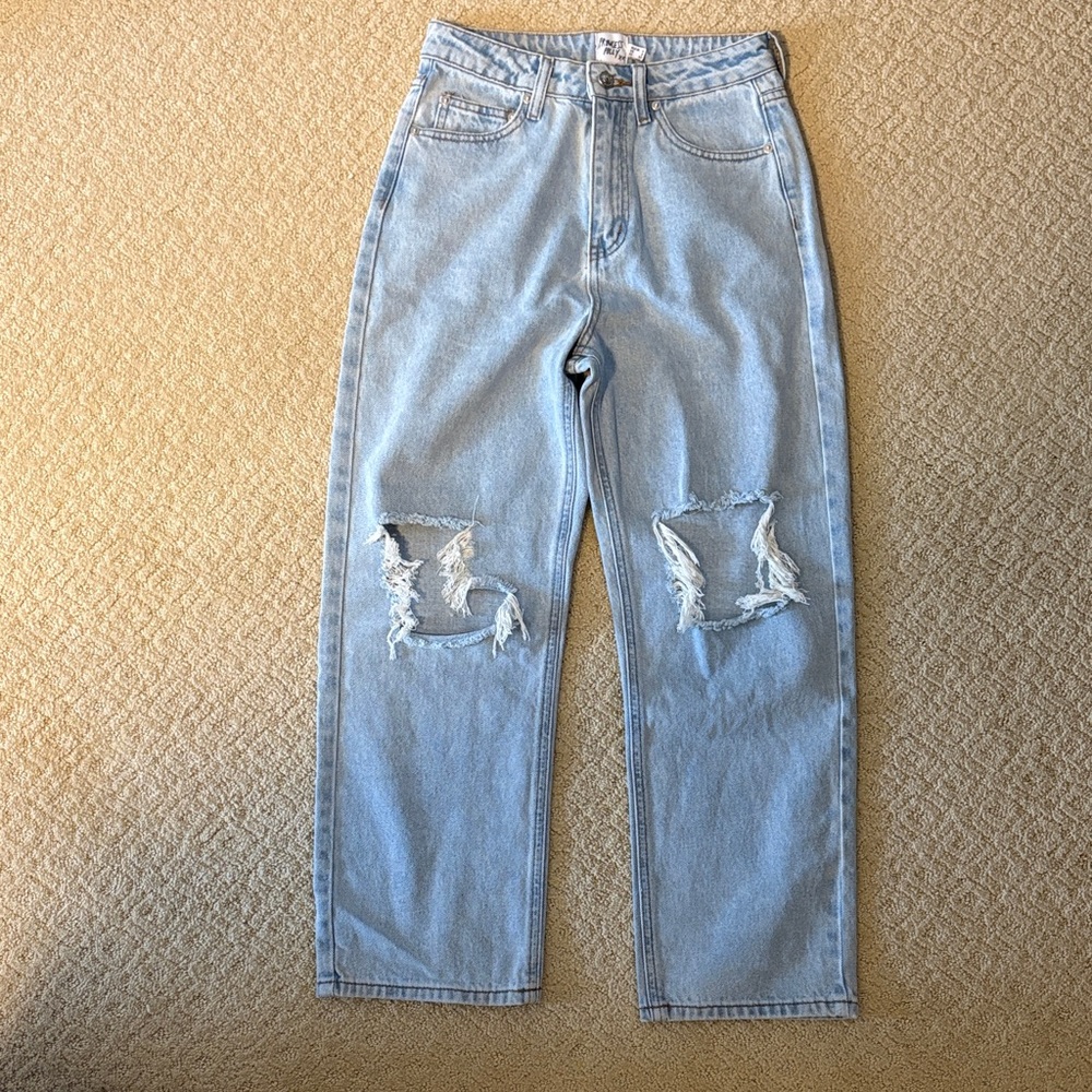 Princess Polly Sky Blue Denim, size 6.